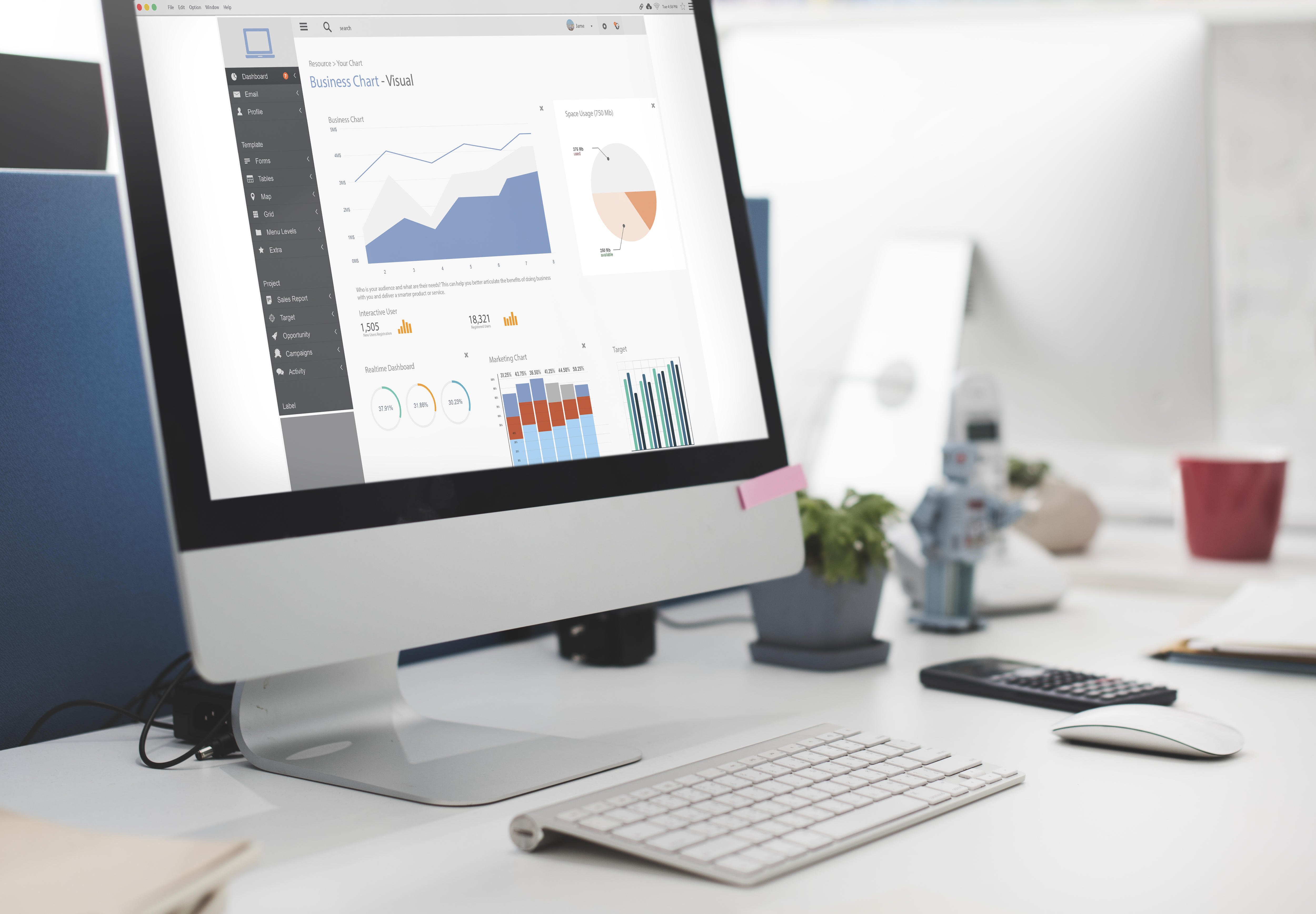 Dashboard Ansicht